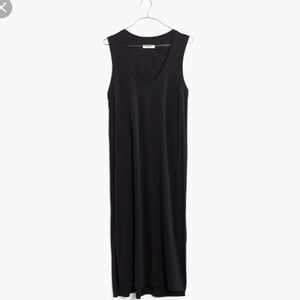 • Madewell • Jersey Tank Dress Black Medium